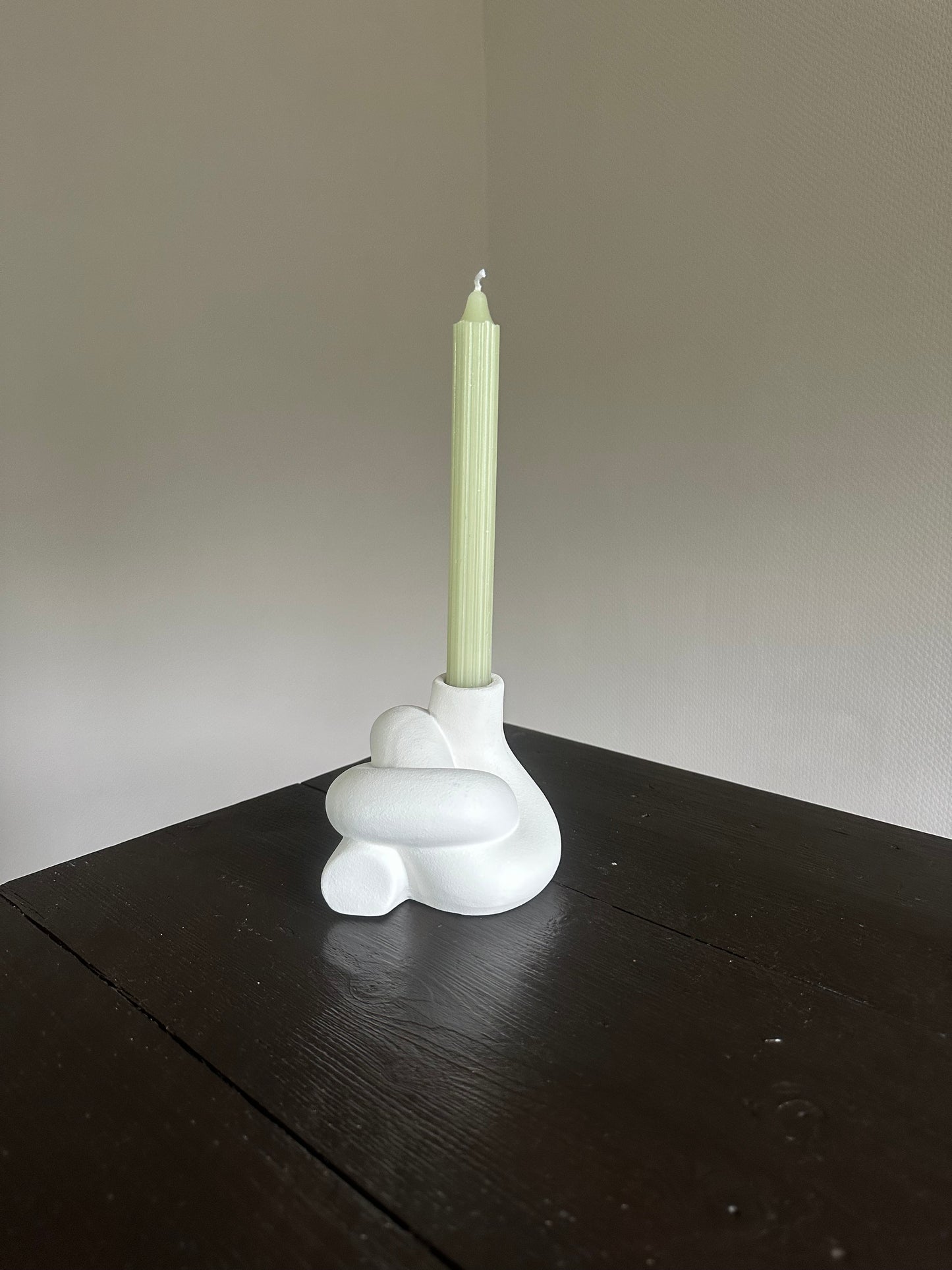 Kandelaar wit / kaarsenhouder/ candle holder white